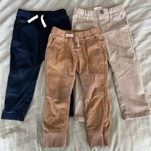 Cat & Jack Kids Bottoms Trio - Navy, Tan, Beige